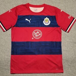Puma 2019 Red and Blue Chivas Soccer Jersey #88 I. Perez